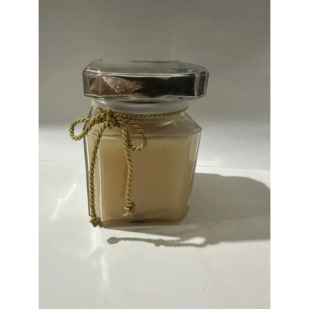 Colonial Candle Of Cape Cod Spiced Fruit Pillar Candle In Jar Potpourri Lid RARE